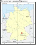 Ингольштадт на карте Германии