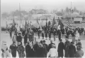 Церемония открытия III Олимпийских зимних игр в Лейк-Плэсид (США). 1932