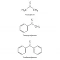 Структурные формулы тиокетонов