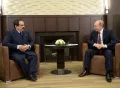 Король Бахрейна Хамад ибн Иса Аль Халифа на встрече с президентом России Владимиром Путиным