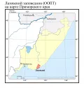 Лазовский заповедник (ООПТ) на карте Приморского края
