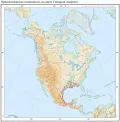 Примексиканская низменность на карте Северной Америки