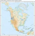 Река Колумбия и её бассейн на карте Северной Америки