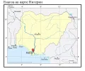 Енагоа на карте Нигерии