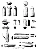 Находки из камня из Халлан-Чеми: декорированные песты и «палочки с насечками»
