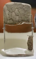 Табличка с фрагментом Египетско-хеттского мирного договора. Ок. 1270 до н. э.