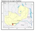 Ливингстон на карте Замбии