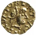 Тремисс Дагоберта I, золото. Ок. 631–633