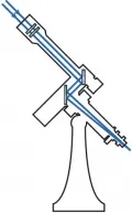 Схема телескопа с фокусом куде