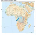Река Конго и её бассейн на карте Африки