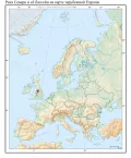 Река Северн и её бассейн на карте зарубежной Европы