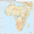 Река Убанги и её бассейн на карте Африки