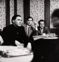 Члены Венской группы: Герхард Рюм, Освальд Винер и Фридрих Ахляйтнер. 1956