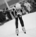 Елена Вяльбе на чемпионате мира по лыжному спорту. Лахти (Финляндия). 1989