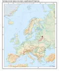 Белорусская гряда на карте зарубежной Европы