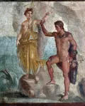Персей и Андромеда. Дом Диоскуров, Помпеи. 62–79. Копия фрески Никия ок. 340 до н. э.