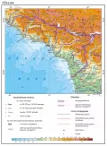 Общегеографическая карта Абхазии