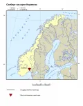 Осеберг на карте Норвегии