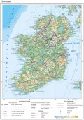 Общегеографическая карта Ирландии