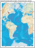Чесапикский залив на карте Атлантического океана