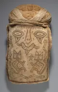Погребальная текстильная маска. Культура Паракас, Окукахе. 100 до н. э. – 1 н. э. 