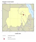 Бегравия на карте Судана