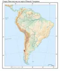 Озеро Пангипульи на карте Южной Америки