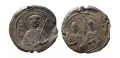 Вислая актовая печать князя Ярополка Изяславича с изображением святых на обеих сторонах, свинец. 1077–1086