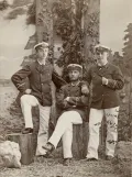 Арвид Линдман с сослуживцами во время кругосветного путешествия фрегата «Ванадис». Иокогама. Сентябрь 1884