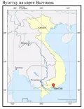 Вунгтау на карте Вьетнама