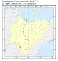 Заповедник «Олёкминский» (ООПТ) на карте Республики Саха (Якутия)