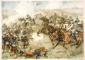 Прусские кирасиры атакуют французскую пехоту в ходе сражения при Марс-ла-Туре. 16 августа 1870