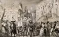 Провозглашение второй Римской республики с балкона Капитолия. 1849