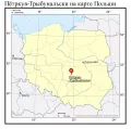 Пётркув-Трыбунальски на карте Польши