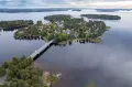 Город Куопио на озере Каллавеси (Финляндия)