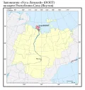 Заповедник Усть-Ленский (ООПТ) на карте Республики Саха (Якутия)