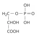 Структурная формула 3-фосфоглицериновой кислоты