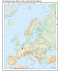 Водохранилище Дер на карте зарубежной Европы