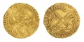 Дукат папы Николая V, золото. Рим. 1447–1455