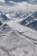Ледник Федченко в хребте Академии Наук, Западный Памир (Таджикистан)