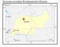 Чухлома на карте Костромской области