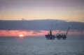Нефтяная платформа в Каспийском море