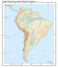 Озеро Рупанко на карте Южной Америки