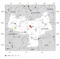 Созвездие Андромеда на современной карте звёздного неба