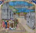Свадьба Эдуарда II и Изабеллы Французской. Миниатюра из рукописи Жана де Ваврена «Собрание староанглийских хроник». Ок. 1471–1483