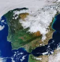 Пиренейский полуостров. Вид из космоса