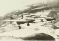 Советский двухмоторный бомбардировщик СБ-2 в полёте. 1930-е гг.