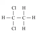 Структурная формула 1,1-дихлорэтана