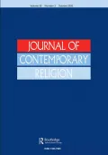 Journal of Contemporary Religion. October 2020, Vol. 35, N. 3. Обложка