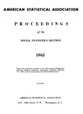Proceedings of the business and economic statistics section